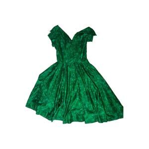 Vintage 50s cotton dress pleat skirt